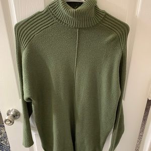 Olive Green Turtleneck Sweater